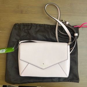 Baby pink Kate spade envelope bag